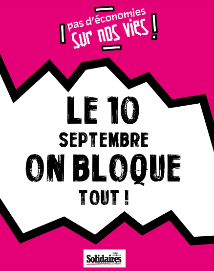 le 10 septembre on bloque tout